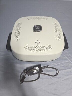 vintage General Electric electric skillet With Cover Lid